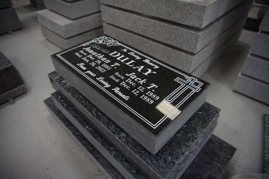 Natural Black Granite Markers for Headstone